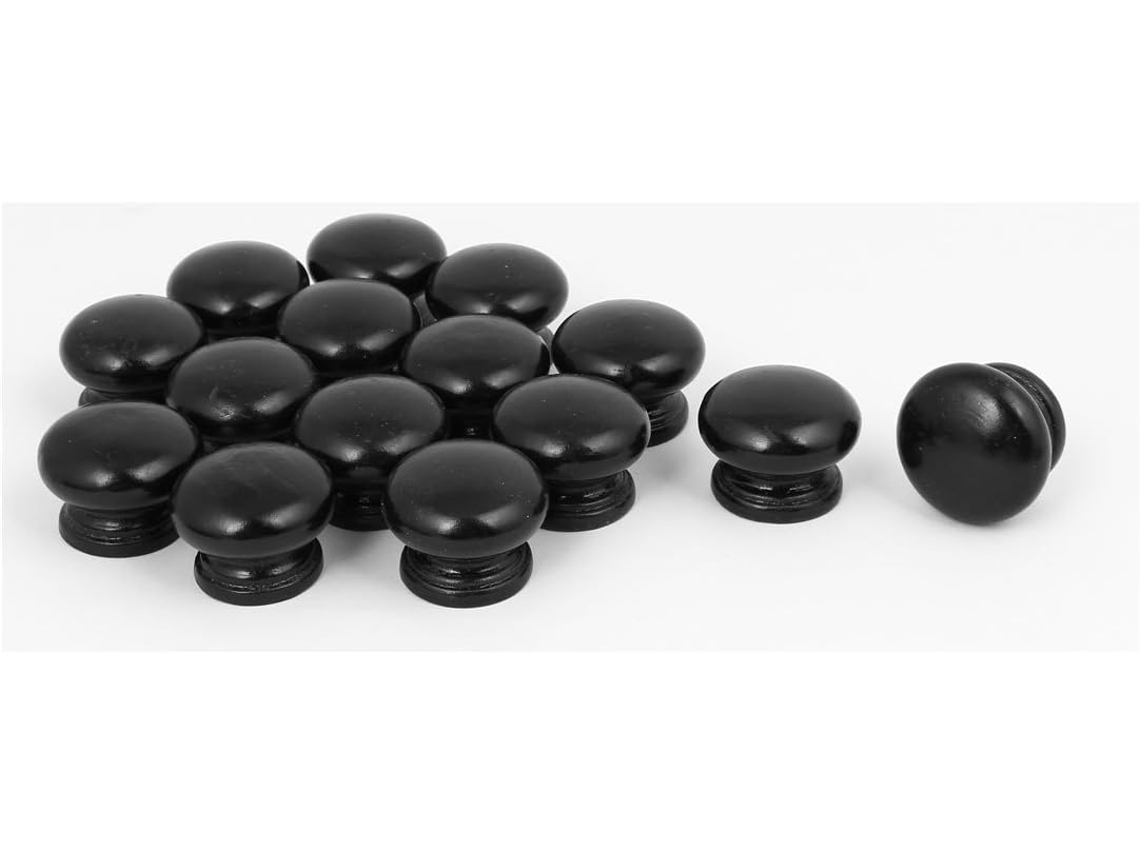 Madera Tirador Cajones Armarios, Color Negro, 33 X 25 Mm, 15 (dbb9bfd912da9428b80b6b4e88e699a0)