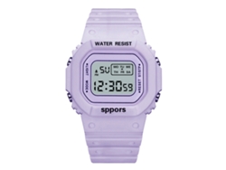 Reloj Deportivo Led Luminoso, Resistente Al Agua, Ligero, Inteligente, Morado, Para Niños Y Niñas.