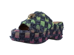 Zapatos de Mujer KURT GEIGER LONDON Kensington Wedge Mule Tecido Azul (36)