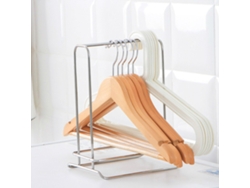 Perchero organizador de acero inoxidable para dormitorio o balcón.