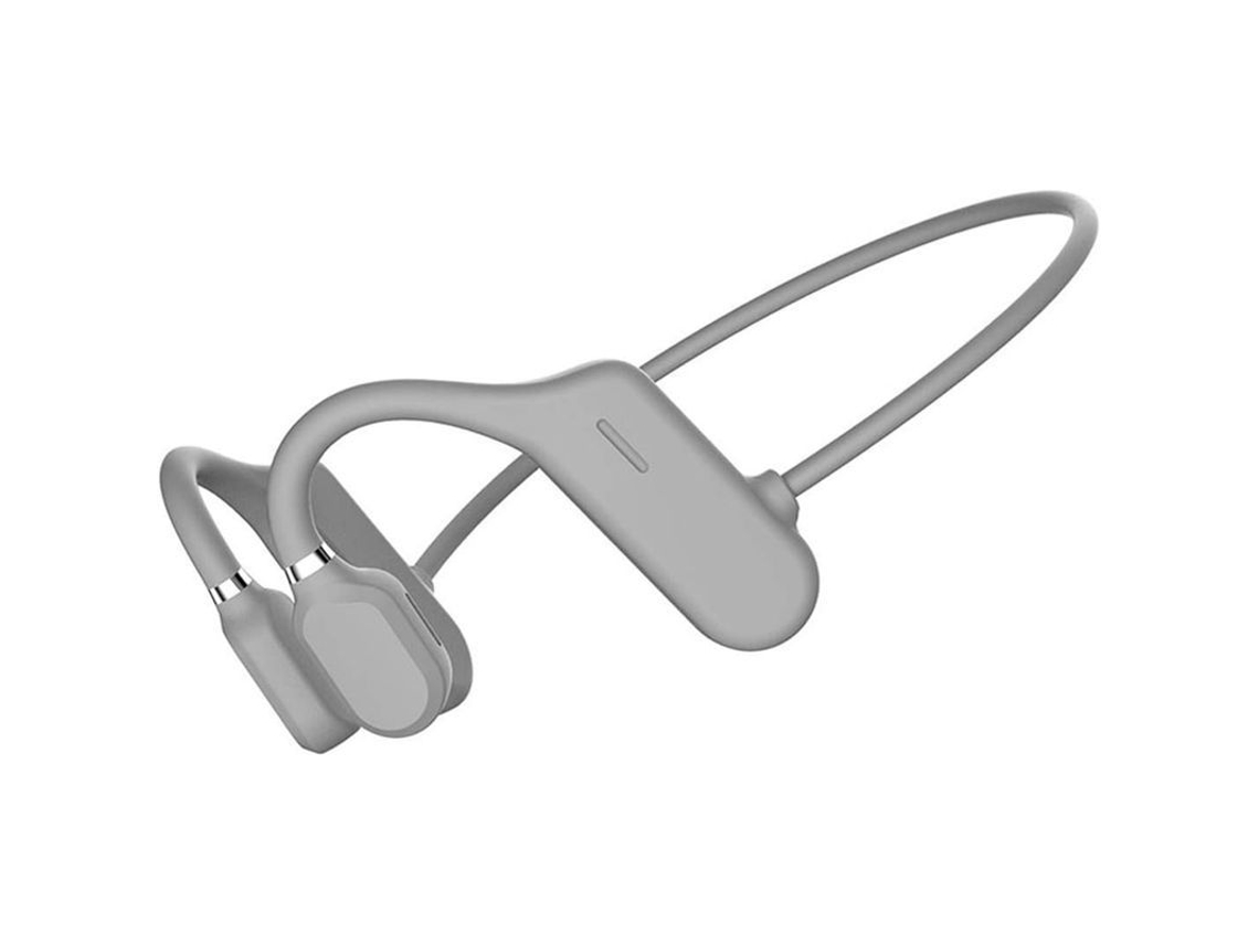 Auriculares Impermeables De Conducción Ósea Para Deportes Y Running, Bluetooth 5.0, Color Gris.