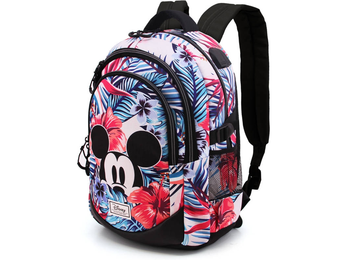 Mochila MICKEY MOUSE MOU63501-00-U (Blanco - Poliéster - 44x30x20 cm)