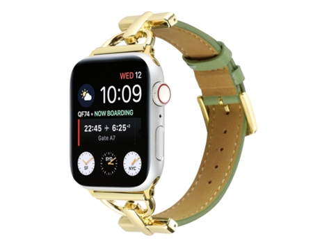Correa de reloj inteligente para Apple Watch Series 9, 8 y 7 de 41 mm / SE 3 y SE 2 y 6 y SE y 5 y 4 de 40 mm / 3 y 2 y 1 38 mm con hebilla en D de...