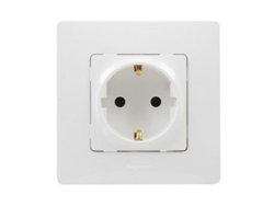 Base enchufe nl 2p+t monobloc blanco