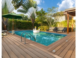 Piscina de madera rectangular " Panama "- 6.20 x 4.10 x 1.45 m HABITAT ET JARDIN