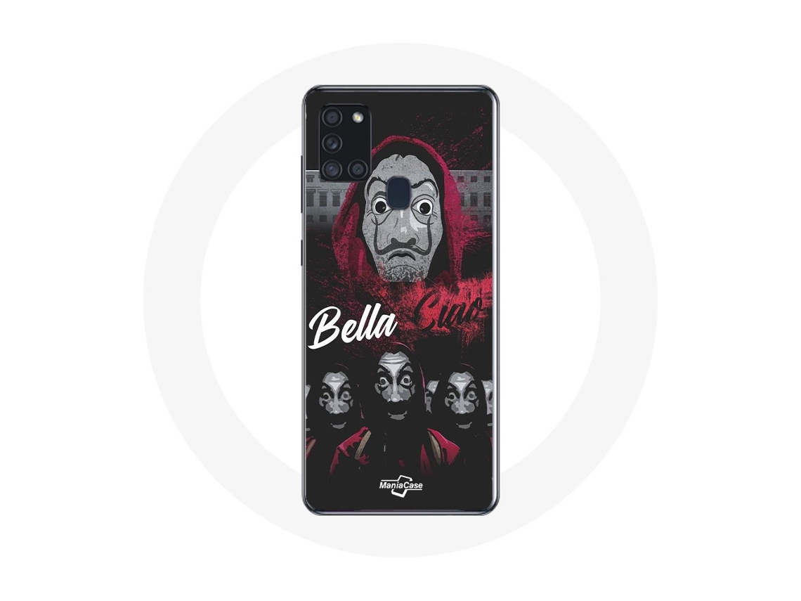 Funda para Samsung Galaxy A21S La Casa de Papel Bella Ciao Logo MANIACASE