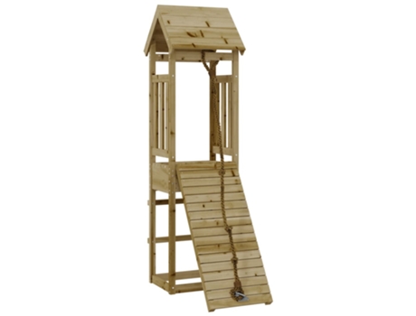 Parque Infantil VIDAXL con pared escalada de madera impregnada de pino (Edad Mínima Recomendada: 3 años)