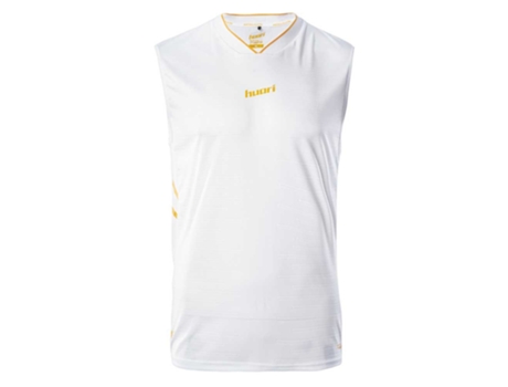 Camiseta sin Mangas de Hombre para Fútbol HUARI Dunkey Ii Blanco (L)