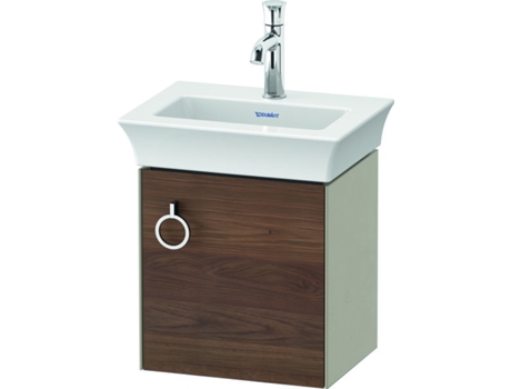 DURAVIT Tulip blanco, mueble de tocador colgado en la pared, ancho 384 x fondo 298mm, con 1x tope de puerta a la derecha, con tirador, WT4250R