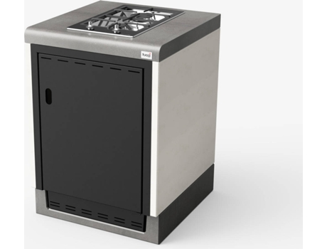 Modulo con placa a gas TUOZI Kitaway 61 (Blanco, Gris - 61x63x85cm)