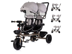 Triciclo Gemelar Hip Hop Hasta 40 Kg De Chipolino - Latte