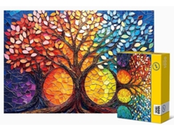 Rompecabezas Del Árbol De La Vida Para Adultos, 1000 Piezas, Difícil De Superar, Desafiante Y Difícil (naranja)