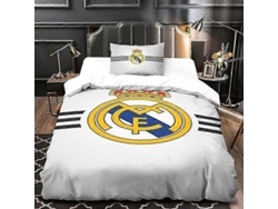 Juego De Funda Nórdica Ultrasuave Del Real Madrid, Ropa De Cama Doble, Microfibra Estampada.