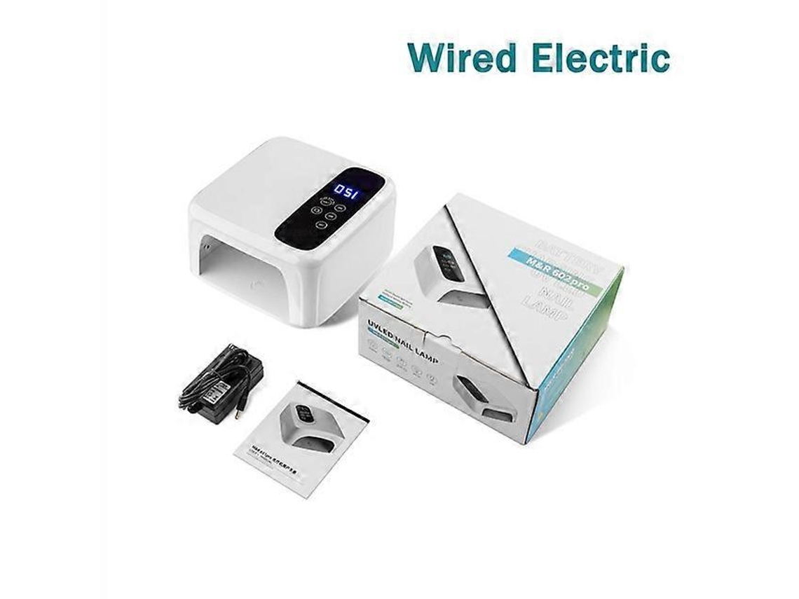 Lámpara de uñas UV LED inalámbrica recargable de 72 W, 15600 mAh, lámpara profesional para curar esmalte de gel. Ly Ebike