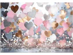210x150 Cm Decoraciones Para Fiestas Europeas Y Americanas Globo Rosa De Moda Pancarta De Corazón Fotografía H