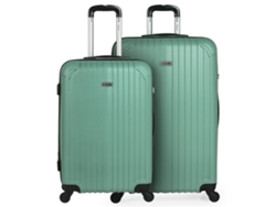 Conjunto de Maletas de Viaje ITACA Sevron Verde