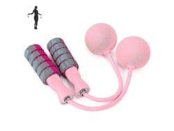 Omni-cuerda De Saltar Ajustable Para Entrenamiento Fitness Sin Enredos Con Pelotas Peso 230g Color Rosa