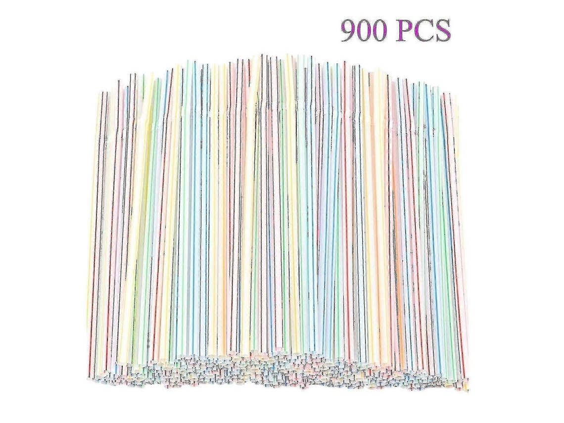 900 pajitas de plástico para fiestas, bares, licorerías y el hogar. Pajitas Rosewell (ls)