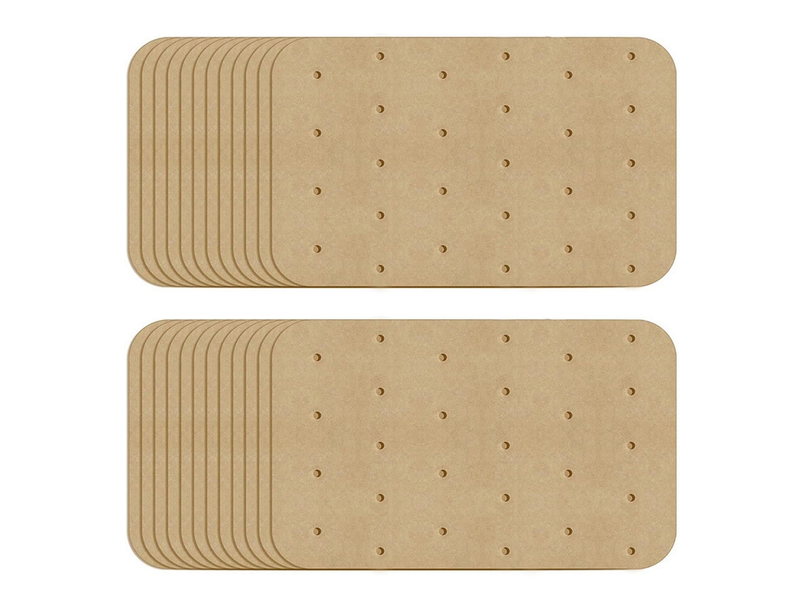 KOFIHETY Forros para Freidora de Aire 120 Piezas, Papel Antiadherente Descartable, Papel de Hornear Alimentario, Papel para Freidora, Vaporera y Microondas (14
