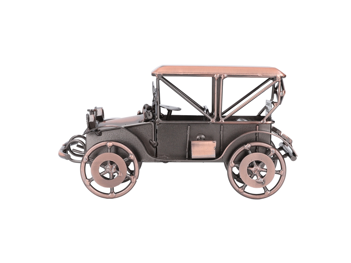 Disfraz De Coche Antiguo En Hierro Clásico Antiguo Para Decoración Retro Hecha A Mano.