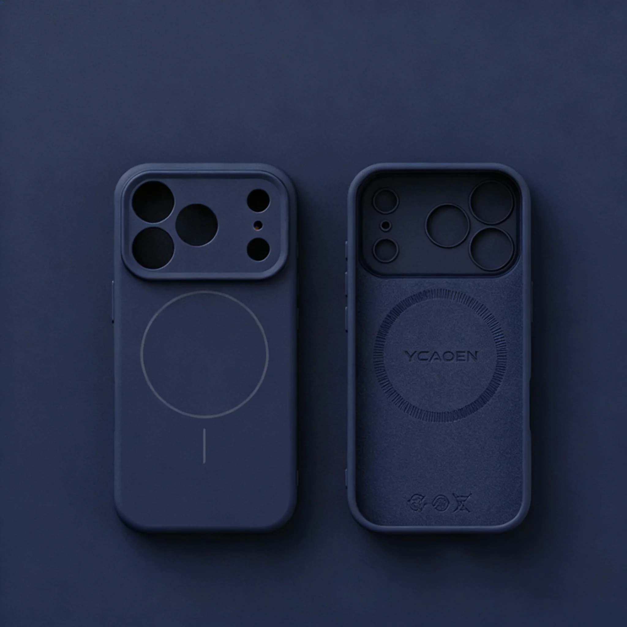 (iphone 13 Pro Azul) Funda De Silicona Líquida Para Teléfono, Compatible Con Fijación Magnética Magsafe, Protege La Lente.