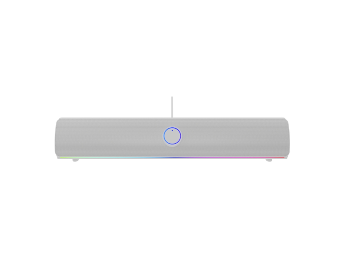 Barra de sonido Genesis Helium 312bt 2.0 de 10 W, color blanco