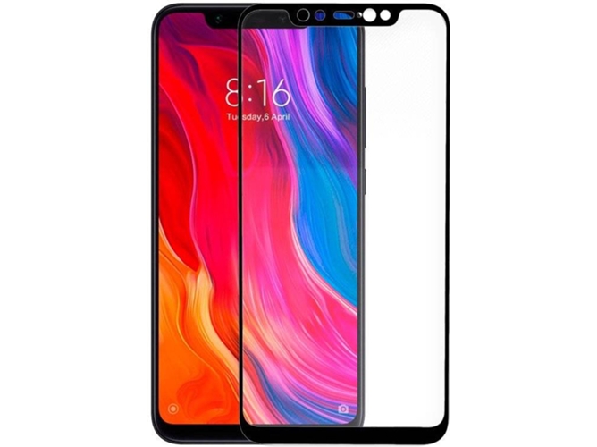 Protector de Cristal Templado Xiaomi Mi 8, Mi 8 Pro COOL ACESSÓRIOS Full 3D Negro
