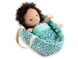 Muñeca Lilliputiens Ari con cuna - Muñeca suave para juegos de simulación