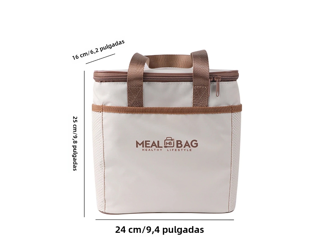 (estilo Bl) Bolsa De Almuerzo Portátil Impermeable Con Aislamiento De Gran Capacidad, Bolsa De Alimentos Con Aislamiento