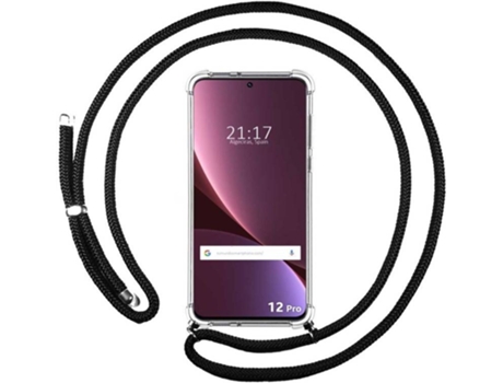 Carcasa para Xiaomi 12 Pro 5G TUMUNDOSMARTPHONE Colgante Negro