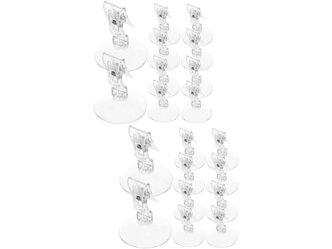 Juego de 2 abrazaderas para cortinas, fácil instalación, sin herramientas, 10 piezas x 2 Slowmoose