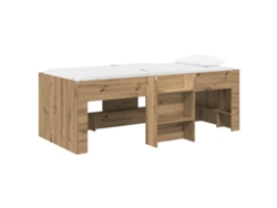 Maison Exclusive - Marco De Cama Alta Para Niños 2 Pcs Roble Artesanal