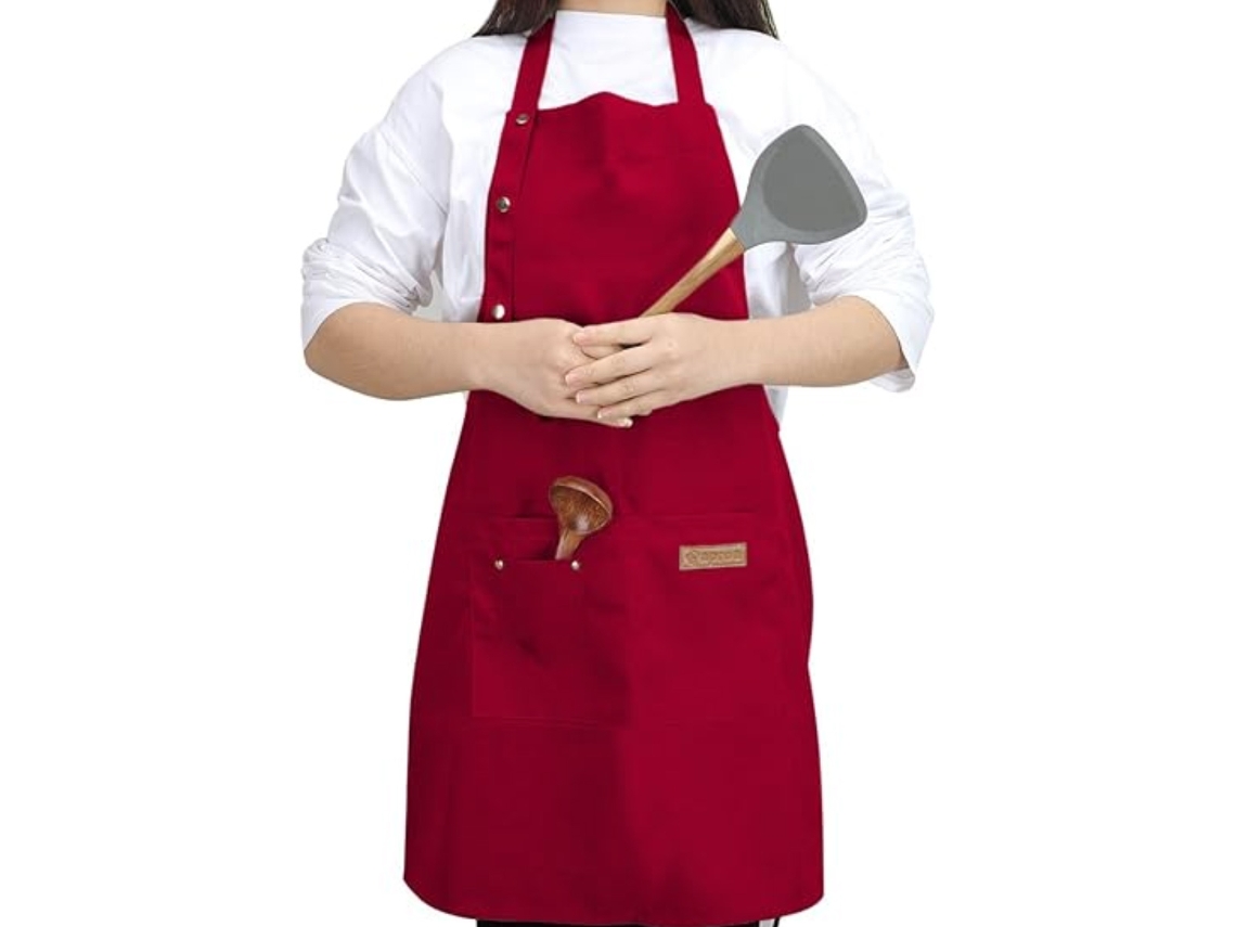 Delantal De Cocina Ajustable Para Mujer Y Hombre, Para Barbacoa, Chef, Artista, En Lona