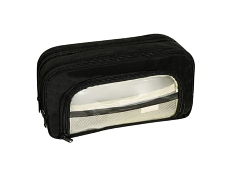 ELKUAIE Estuche para lápices de gran capacidad Estuche para lápices de almacenamiento grande Estuche para lápices de mano de lona Portátil