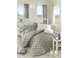 Juego De Cama - Funda Nórdica 220 X 240 + 2 Fundas De Almohada 60 X 60, Algodón Reforzado - Gris