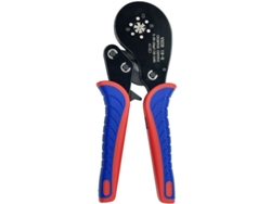 Herramienta de crimpado de terminales tubulares de 0,08 x 16 mm² con alicates de crimpado de electricista con trinquete (28,5 AWG)