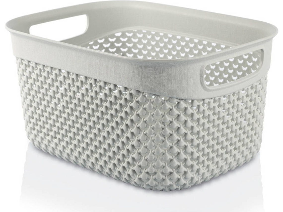 Cesta Seleccionadora Media Rectangular 7h HOUSE Gris 3,3 Litros