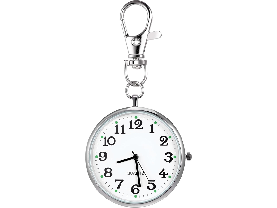 Reloj Enfermera Colgante Acero Inoxidable Segundero Claro Cristal Macizo Diseño Creativo Médico Regalo Fiestas