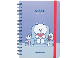 Agenda LINE FRIENDS (A5 - 2020/2021 - 15.5x21 cm - Semanal)