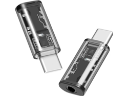 Adaptador de audio USB CA de 3,5 mm, conector hembra auxiliar para auriculares, DAC, USB C (paquete de 2)
