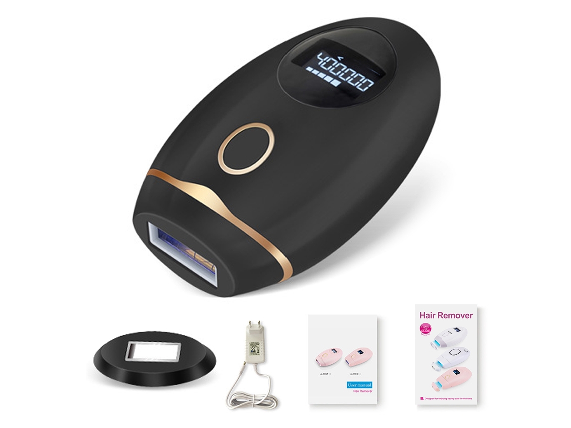 Dispositivo de depilación para mujeres, sistema indoloro y permanente para rostro y cuerpo para labios, bikini, axilas, espalda, piernas y brazos 999,999 Fl