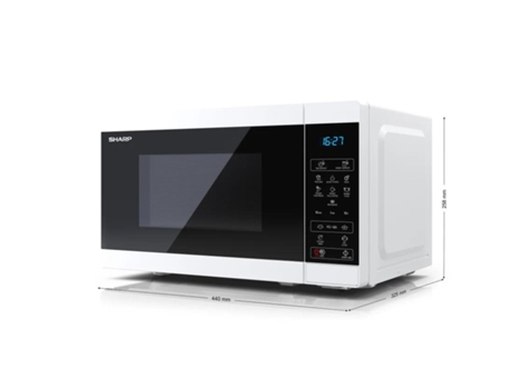 Sharp Yc-Ms02E-W Microondas Contador Solo Microondas 20 L 800 W Negro Blanco