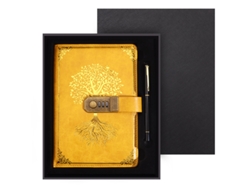 Cuaderno diario A5 Árbol de la Vida con bolígrafo y caja de regalo Eifson