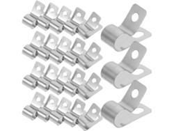 Clips Para Cercas Inoomp De Acero Inoxidable 304, 50 Piezas, Clips De Alambre Metálico Para Cercas De Alambre Y Acero,s