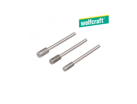 Set 3 Muelas de Amante Cilíndricas 5987000 WOLFCRAFT