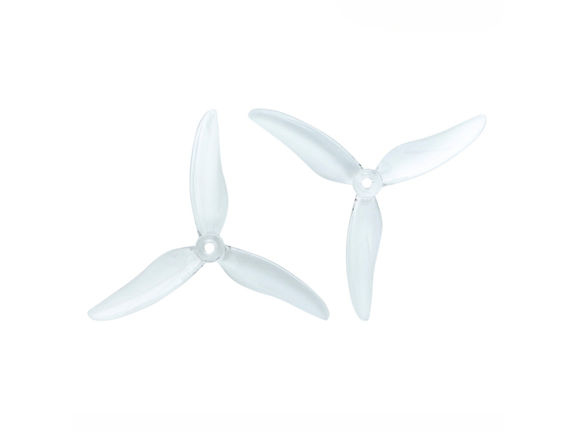 Par de hélices Gemfan Hurricane 51499 de 3 palas de 5 mm/cortas en sentido horario y antihorario para dron de carreras RC FPV