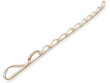 Cuerda De Escalada OCUN Escalada Daisy Chain Dyn 11 (Amarillo - 135 cm)