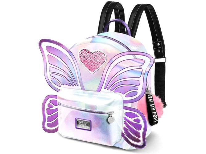 Mochila KARACTERMANIA Oh My Pop Wings (Plateado - 27x21x15cm - Poliéster)