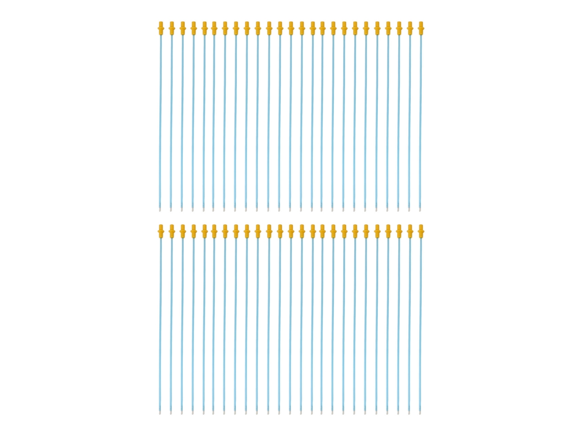 50 Varillas De Inseminación Artificial Para Perros, Tubo De Catéter De Pvc Desechable De 40 Cm, Color Azul.