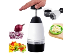 Herramienta De Corte Vetable Slap Chop Para Verduras Frutas Ajo Cebolla Con Cuchillas De Acero Inoxidable Lavable En Lavavajillas